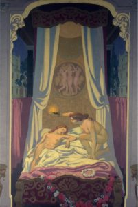 peinture de Maurice Denis sur Psyché découvrant Eros